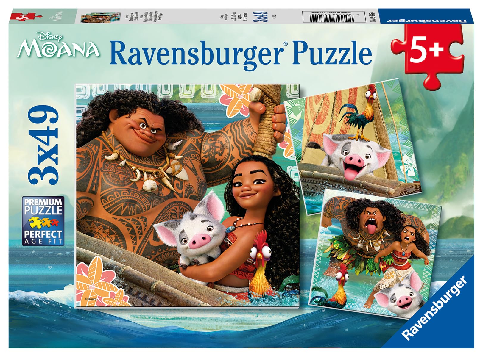 その他 Moana Amazon.co.jp: Ravensburger Disney Moana 3 x 49pc Jigsaw Puzzles